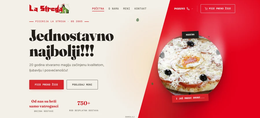 Picerija La Strega Niš screenshot